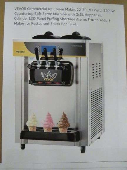 Vevor Commercial Countertop Soft Serve Ice Cream Maker