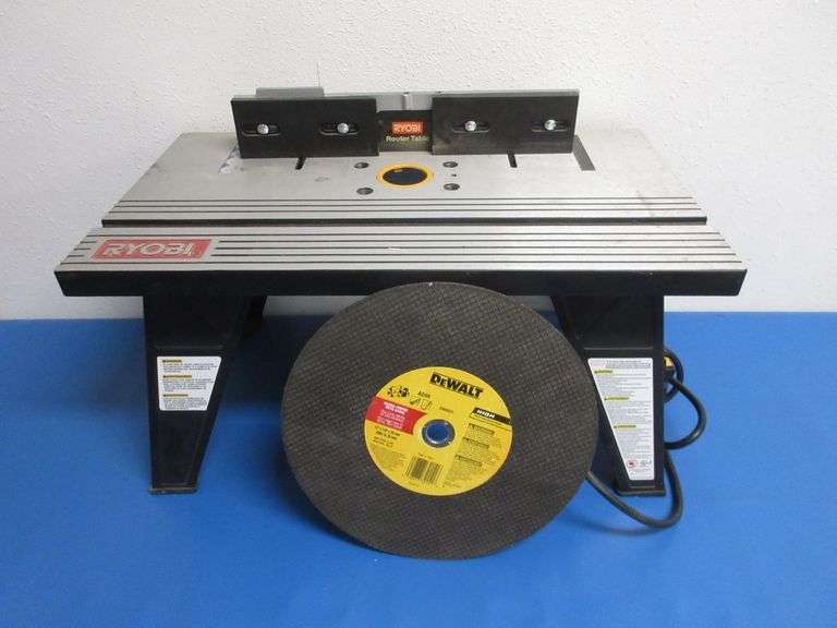 Ryobi Router Table, DeWalt Metal Cutting Blade