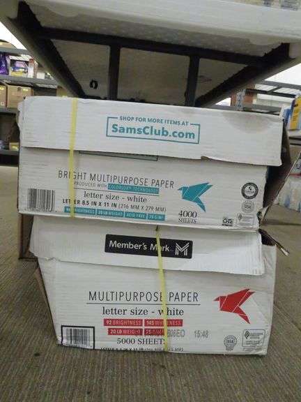 2) Letter Size Multipurpose Paper - Prime Time Auctions, Inc.