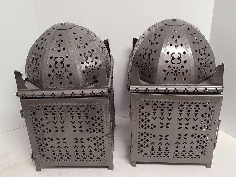 2) Large Vintage Lanterns