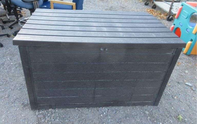 Keter Deck Box, Patio Cushions, Planter Pots