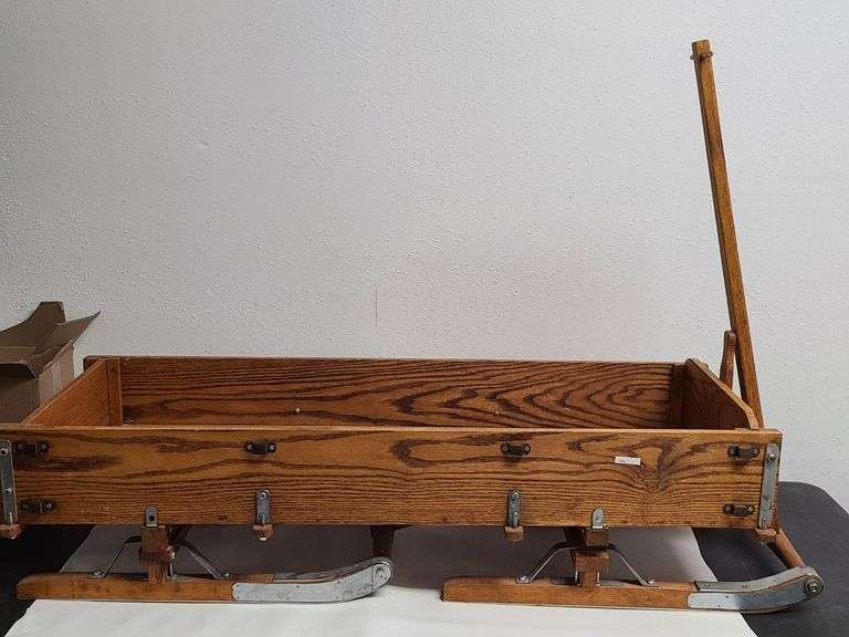 Vintage Wooden Wagon Style Sled