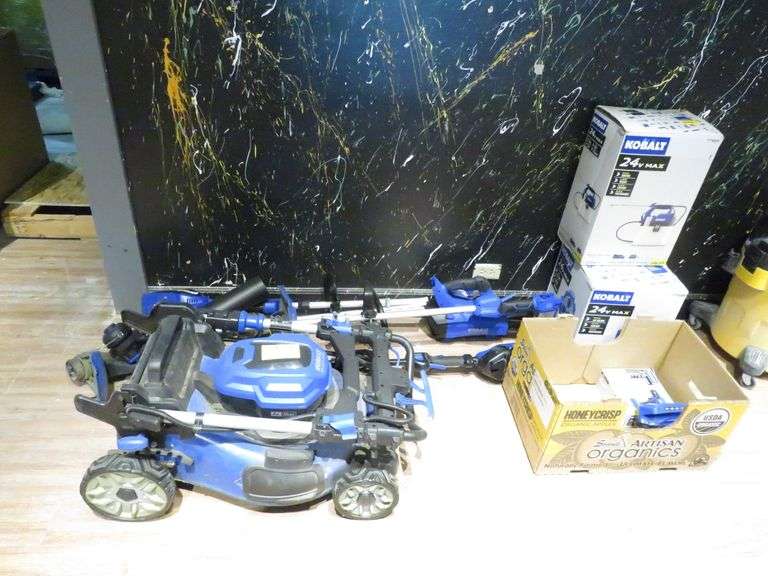 * Kobalt Lawn Mower, String Trimmers, Sprayer, Fan