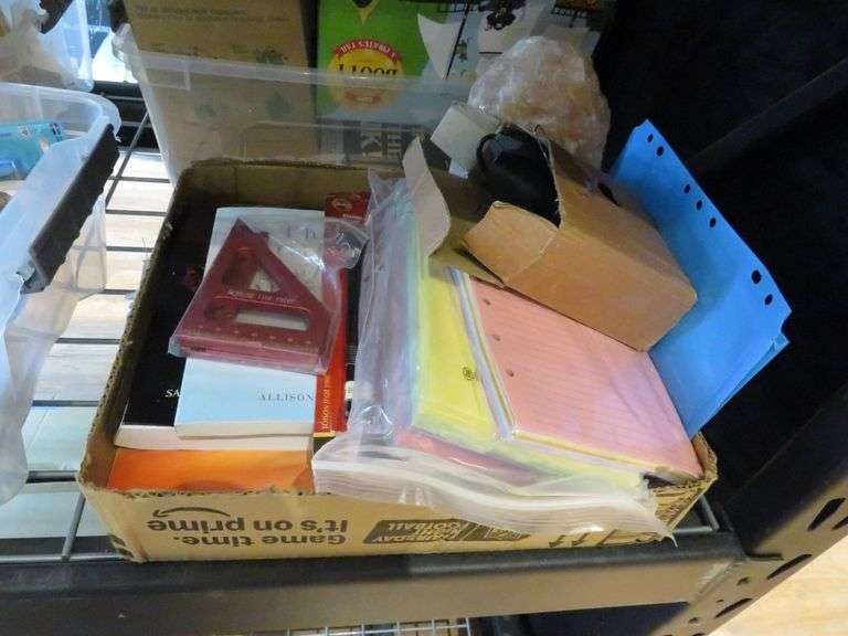 Books, Notebook Pages, Drawing Pencils, Salt Lamp