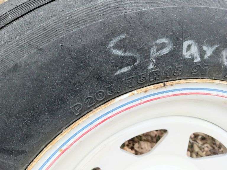 Car Trailer Spare Tire P205/75R15 - Prime Time Auctions, Inc.