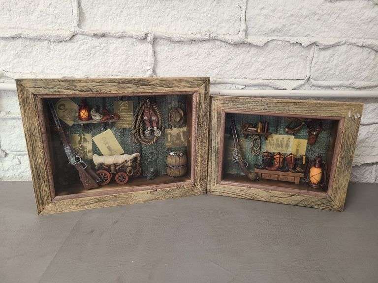 Western Shadowbox Wall Decor