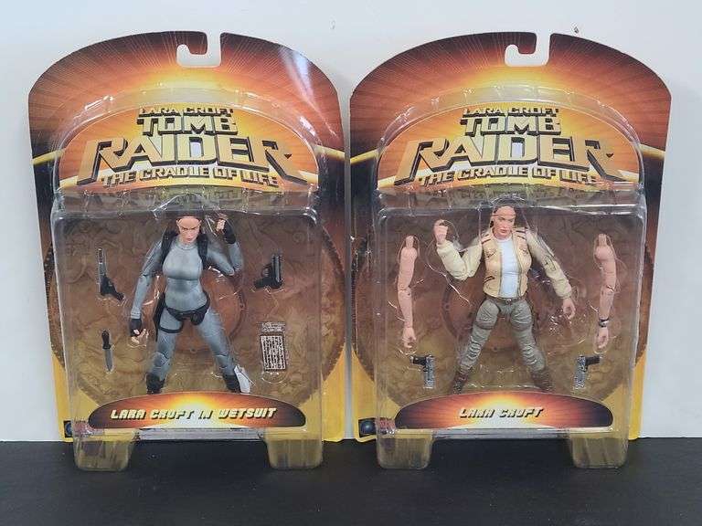 2) Tomb Raider "The Cradle of Life" Action Figures