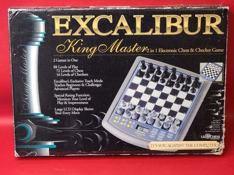 Excalibur King Master Chess and Checker Set