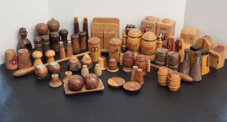 Wooden Salt and Pepper Shakers