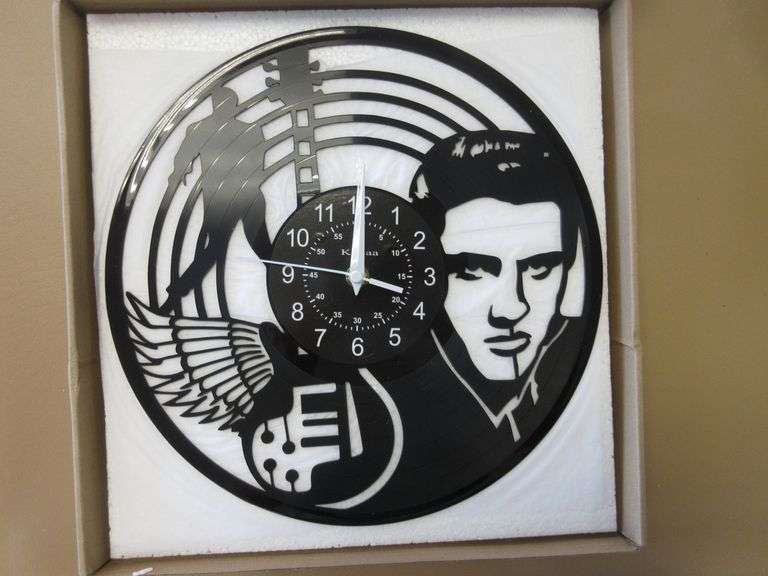 Elvis Vinyl Wall Clock