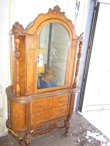 Vintage Armoire with Mirror