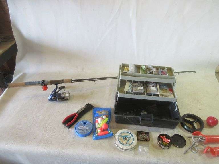 Cabela's Fishing Pole, Tackle Box, Tackle - Prime Time Auctions, Inc.