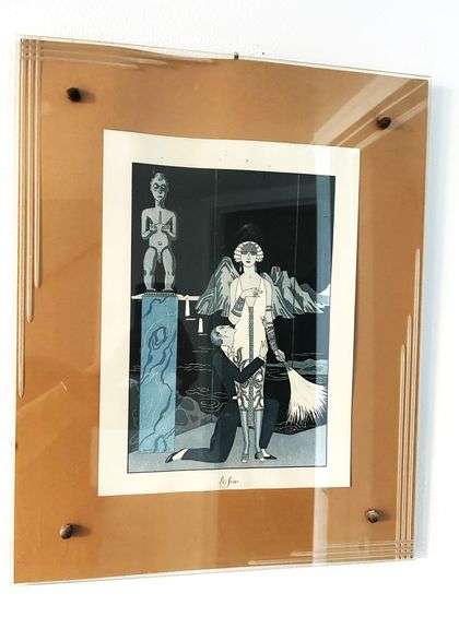 George Barbier Framed Le Soir Print