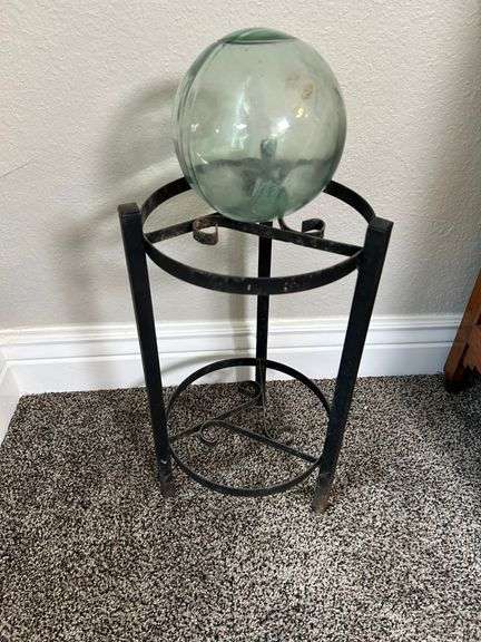 Japanese Fishing Float, Pedestal Stand