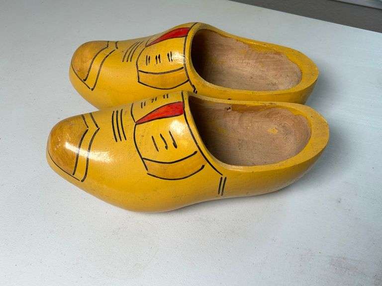 Circa 1960's Dutch Wooden Clogs