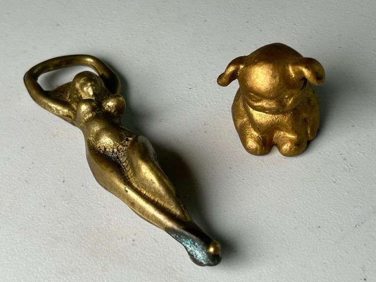 Vintage Bottle Opener, St. Louis Pup Paperweight