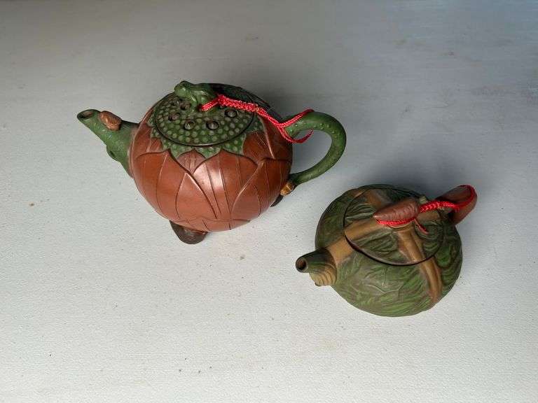 Yixing Zisha Lotus Clay Pots