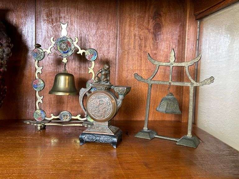 2) Chinese Striking Stands, Chinese Monkey Statue