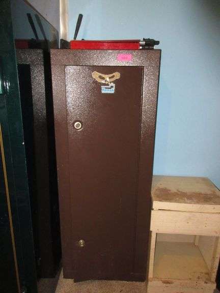 Gun Safe (Locks Broken), Rifle Cleaning Kits, Tri-Pod