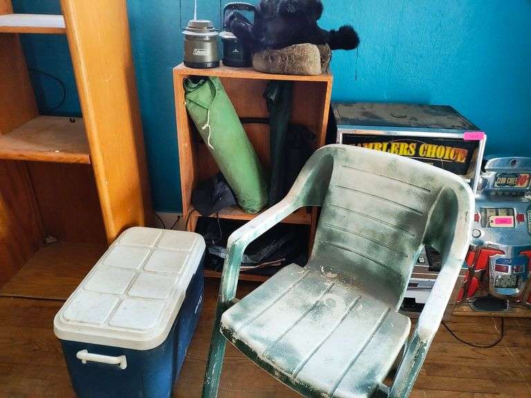 Camping Lot, Chair, Gott 48 Cooler, Camp Chair, Fur Hats, Coleman Lantern, Cascadesport Lantern, More