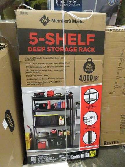 Member's Mark 5-Shelf Deep Storage Rack - Prime Time Auctions, Inc.