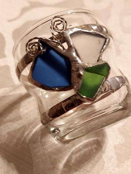 2) Glass Candle Holders - Votive and Tealight