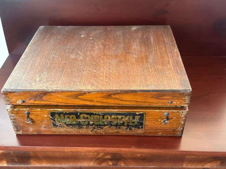 Vintage Neo Cyclostyle Duplicating Apparatus Wooden