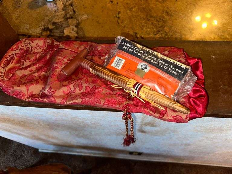 Indian Smoking Pipe and A Classic Burley Smoking Pipe Tobacco