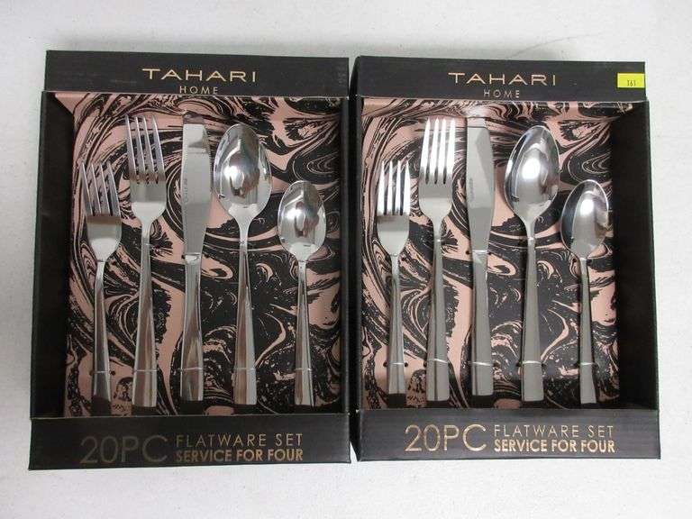 2) Sets Tahari Flatware