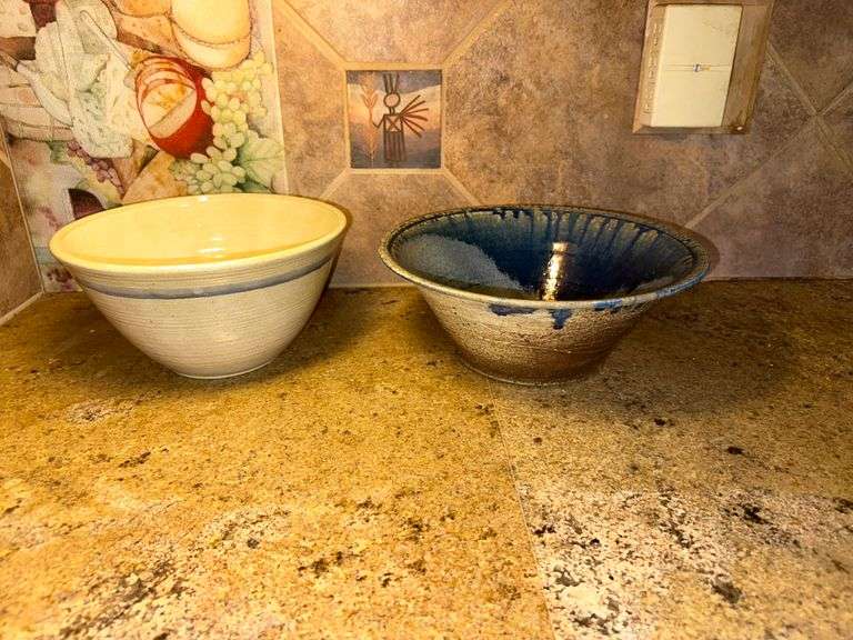 2) Clay Pottery Bowls