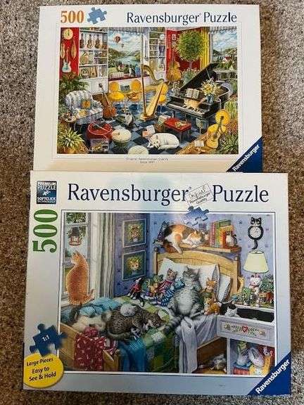 2) 500pc Ravensburger Puzzles