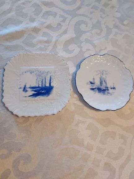 Carlsbad Blue and White China - Approx. 6" Diameter