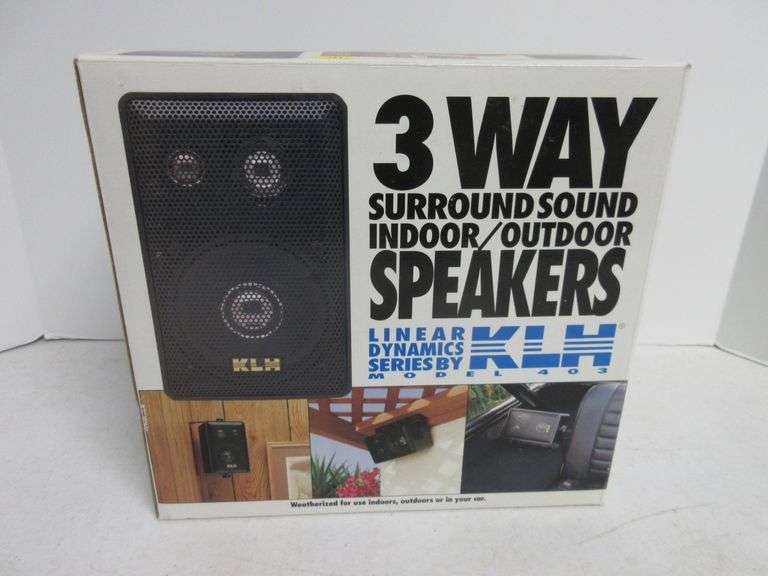 KLH Linear Dynamics 3-Way Surround Sound Indoor / Outdoor Speaker