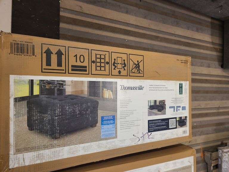 Thomasville Fabric Storage Ottoman