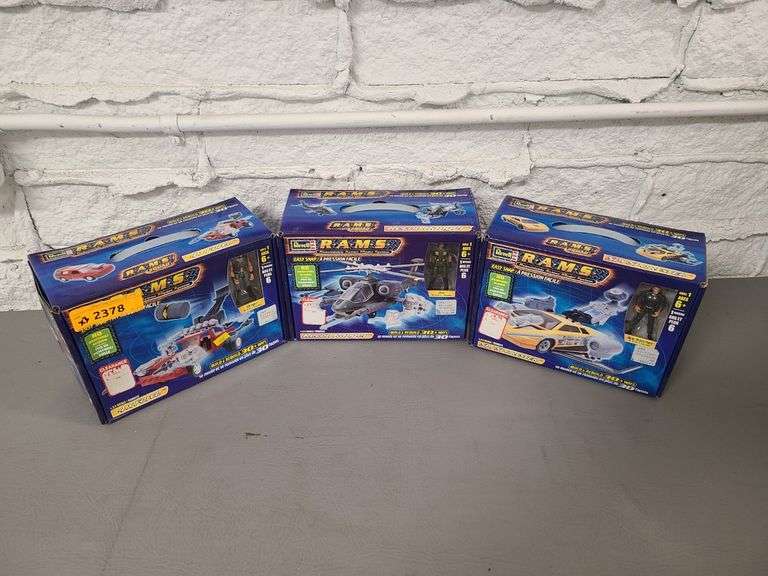 3) Revell R.A.M.S Action Figure Sets