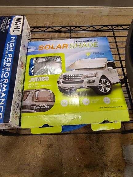 Wahl Trimmers, Lasko Super Fan Max, Solar Car Shade