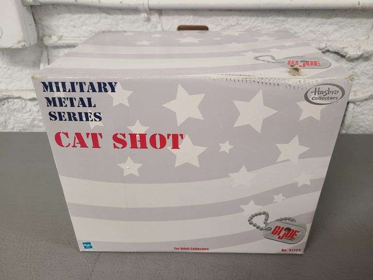 Military Metal Series Cat Shot Figurine