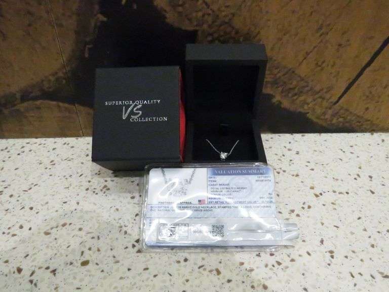 18K White Gold Diamond Necklace