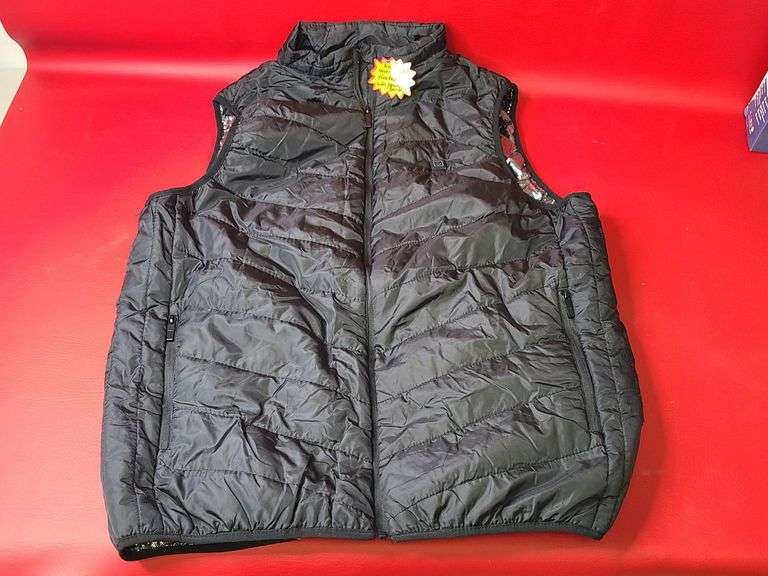 Heated Vest Size Large, Solar Battery Pack Used, (Could Not Charge, Please Inspect)