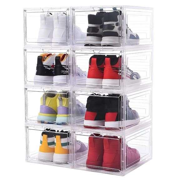 Eight Piece Shoe Boxes Organizer