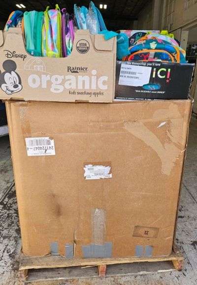 Pallet of School Supplies (Notebooks, Pencil Boxes, Folders, Back Packs, Binders and More)