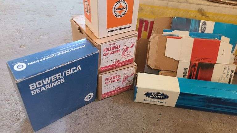 Ford Component Box 4) Boxes of Ford Parts, Bower, Fullwell Car Part Boxes - Prime Time ...
