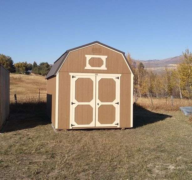 Old Hickory Shed with Gabled Metal Roof & Loft Storage*
