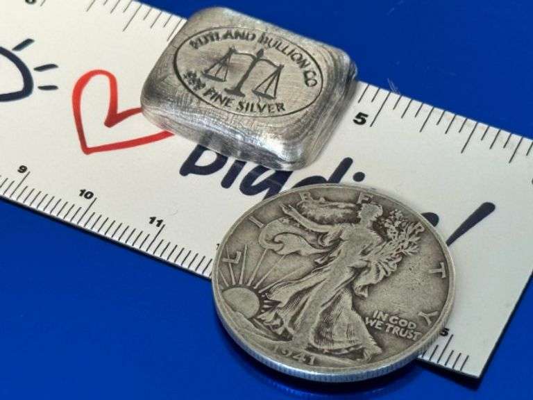 Bullion 1 TOZ & Walking Liberty Half 1941 Combo