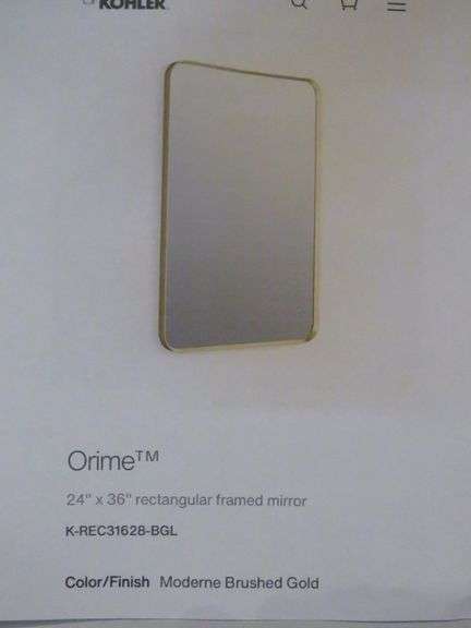 Orime Rectangular Framed Mirror