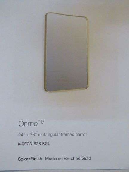 Orime Rectangular Framed Mirror
