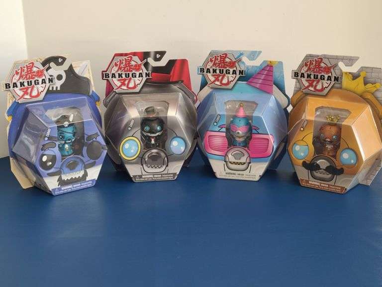 4) Bakugan Cubbo Figurines
