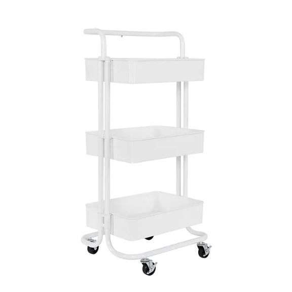 Seville Classics 3-Tier Storage Basket Tower – Hand-Woven Baskets On Steel Frame For Home Organization - View #6