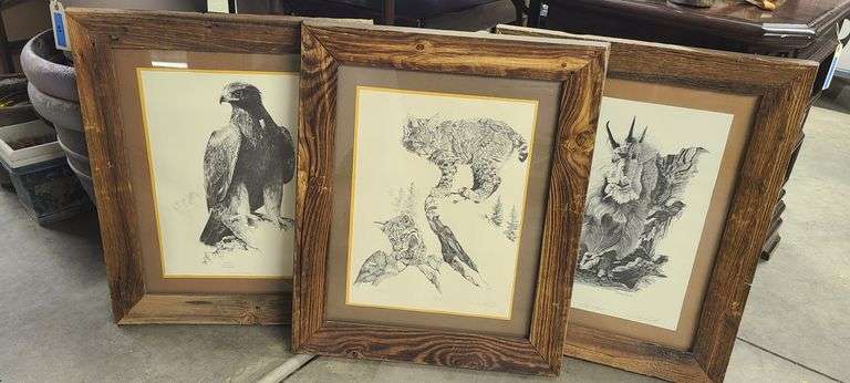 3) Charcoal Drawings