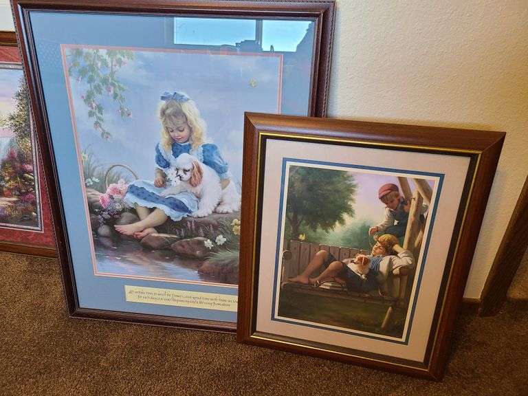 2) Lithograph Art Prints